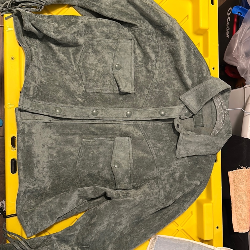 Olive / medium / vintage velour jacket